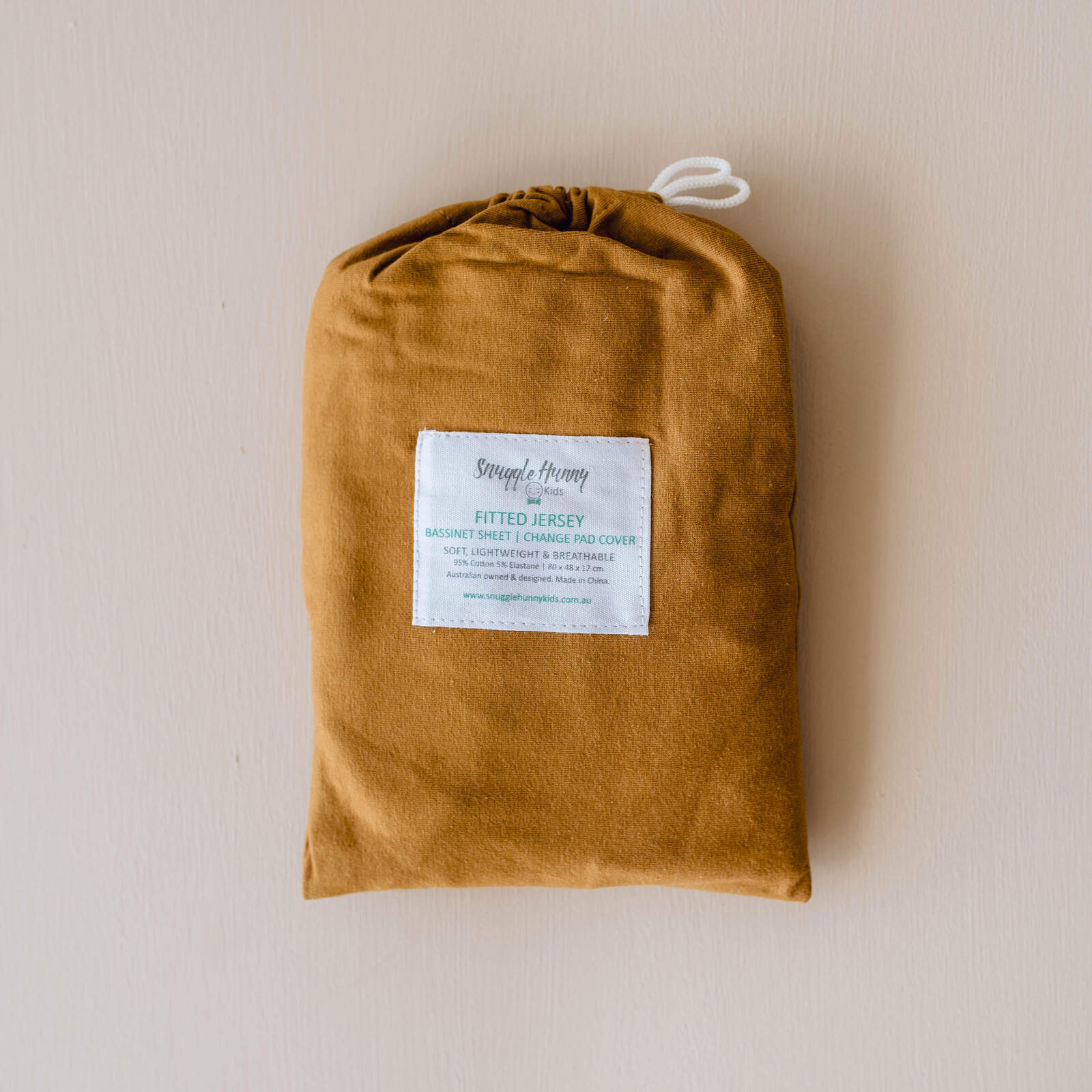 Snuggle Hunny Kids - Bassinet Fitted Sheet / Change Pad Cover - Bronze