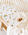 Snuggle Hunny Kids - Bassinet Fitted Sheet / Change Pad Cover - Lemon