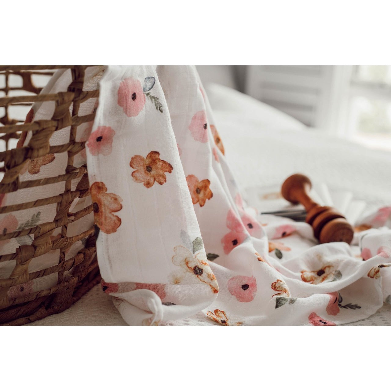 Snuggle Hunny Kids - Organic Muslin Wrap - Poppy