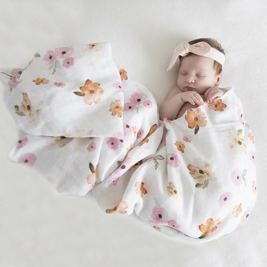Snuggle Hunny Kids - Organic Muslin Wrap - Poppy