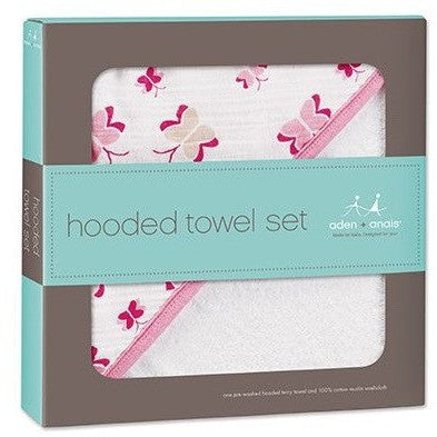 Aden and Anais - Towel and Wash Cloth Set - Princess Posie - Bath - Aden and Anais - Afterpay - Zippay Carry Them Close