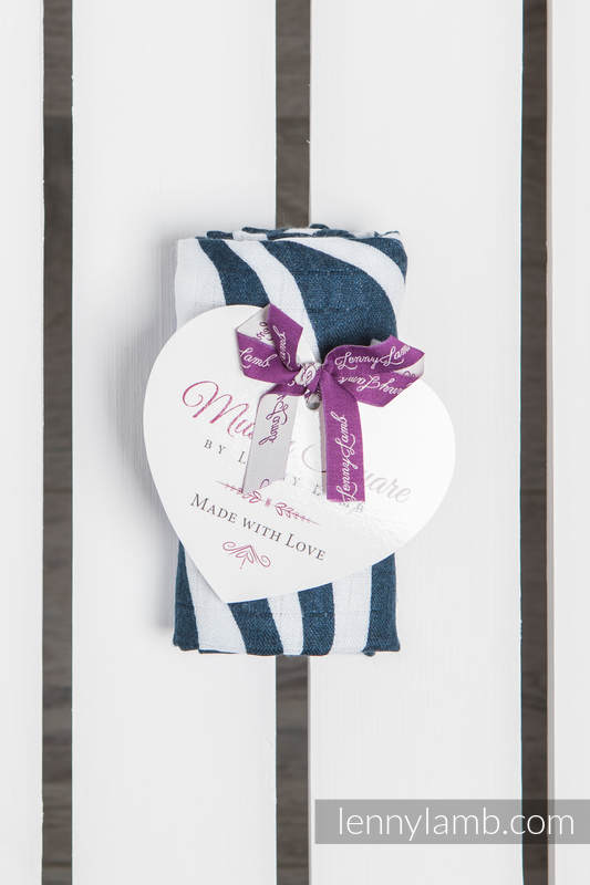 Lenny Lamb - Small Muslin Bamboo Square - Zebra