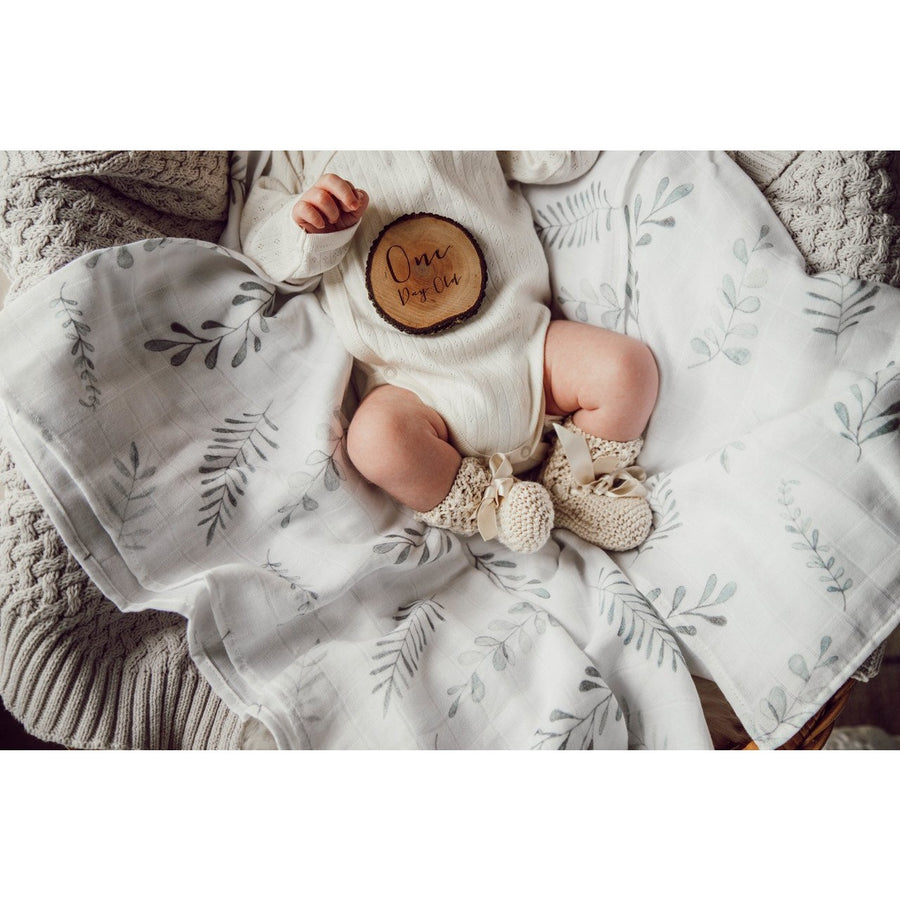 Snuggle Hunny Kids - Organic Muslin Wrap - Wild Fern
