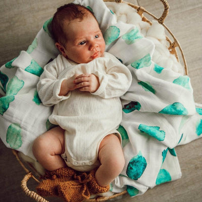 Snuggle Hunny Kids - Organic Muslin Wrap - Sea Mist