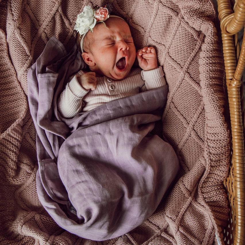 Snuggle Hunny Kids - Organic Muslin Wrap - Dusk