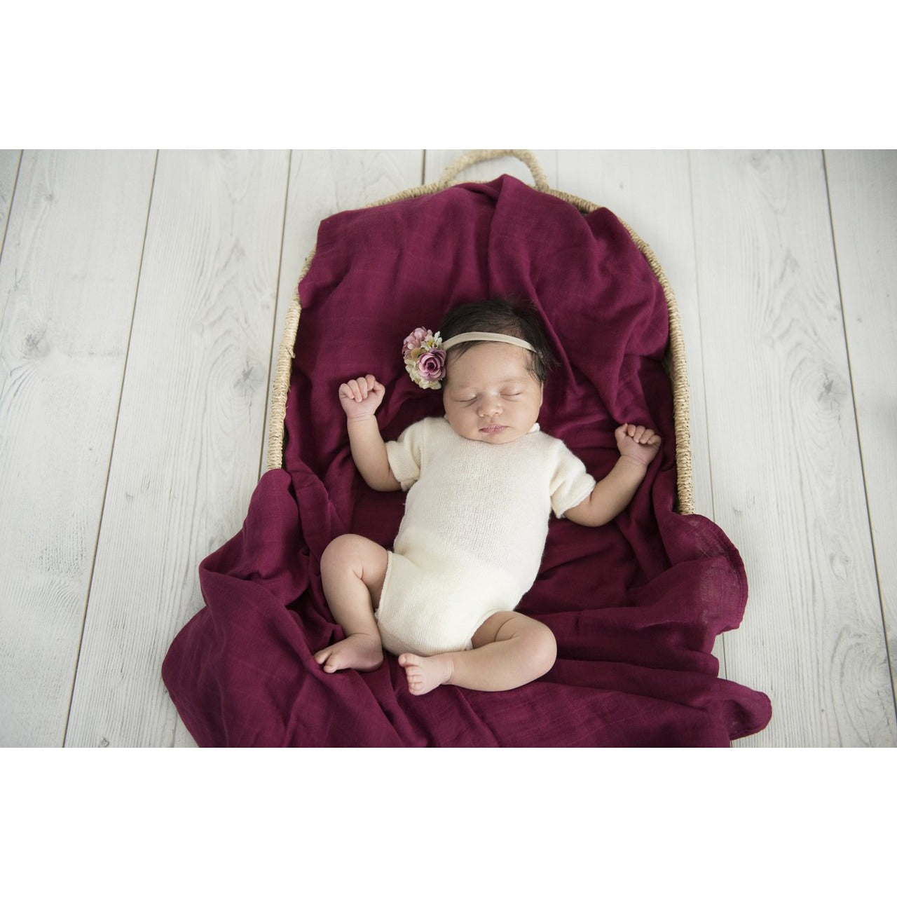 Snuggle Hunny Kids - Organic Muslin Wrap - Ruby