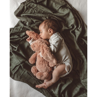 Snuggle Hunny Kids - Organic Muslin Wrap - Dusty Olive