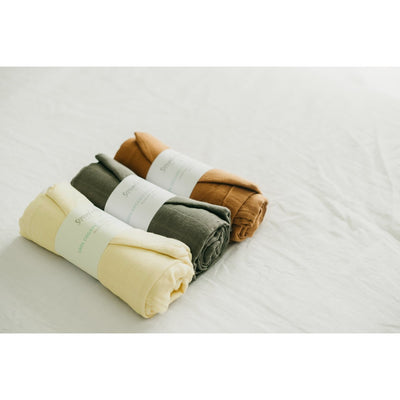 Snuggle Hunny Kids - Organic Muslin Wrap - Dusty Olive