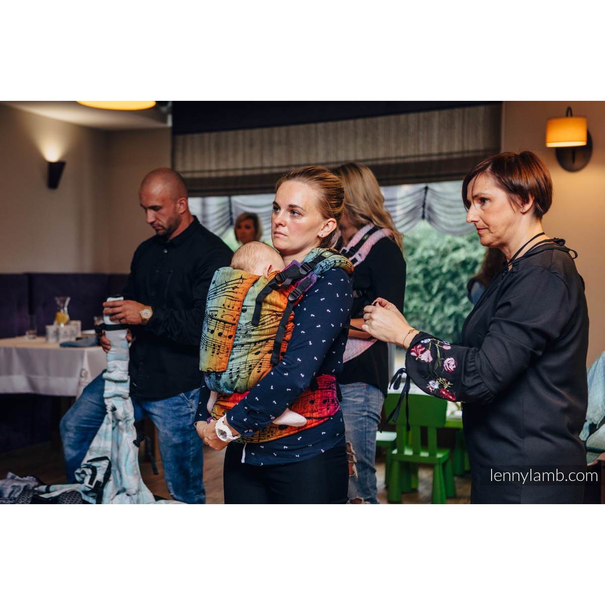 Lenny Lamb - LennyUp SYMPHONY RAINBOW DARK - Baby Carrier - Lenny Lamb - Afterpay - Zippay Carry Them Close