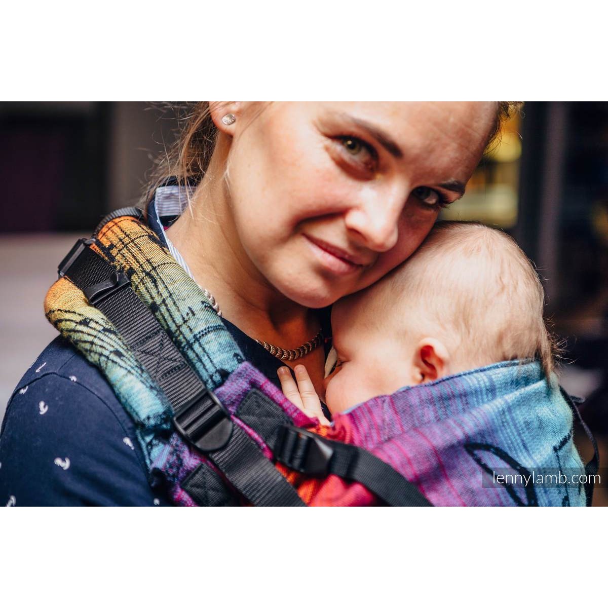 Lenny Lamb - LennyUp SYMPHONY RAINBOW DARK - Baby Carrier - Lenny Lamb - Afterpay - Zippay Carry Them Close
