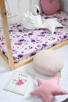 Snuggle Hunny Kids - Fitted Cot Sheet - Floral Kiss