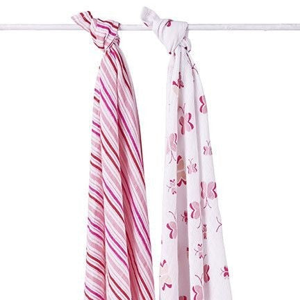 Aden and Anais - Swaddle - Princess Posie (2 set) - swaddle - Aden and Anais - Afterpay - Zippay Carry Them Close