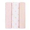 Aden and Anais - Classic Swaddles Metallic Primrose (3 Pack)