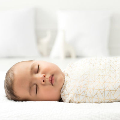 Aden and Anais - Classic Swaddles Metallic Gold Deco (3 Pack) - swaddle - Aden and Anais - Afterpay - Zippay Carry Them Close