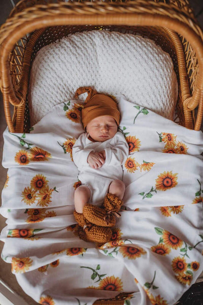 Snuggle Hunny Kids - Organic Muslin Wrap - Sunflower