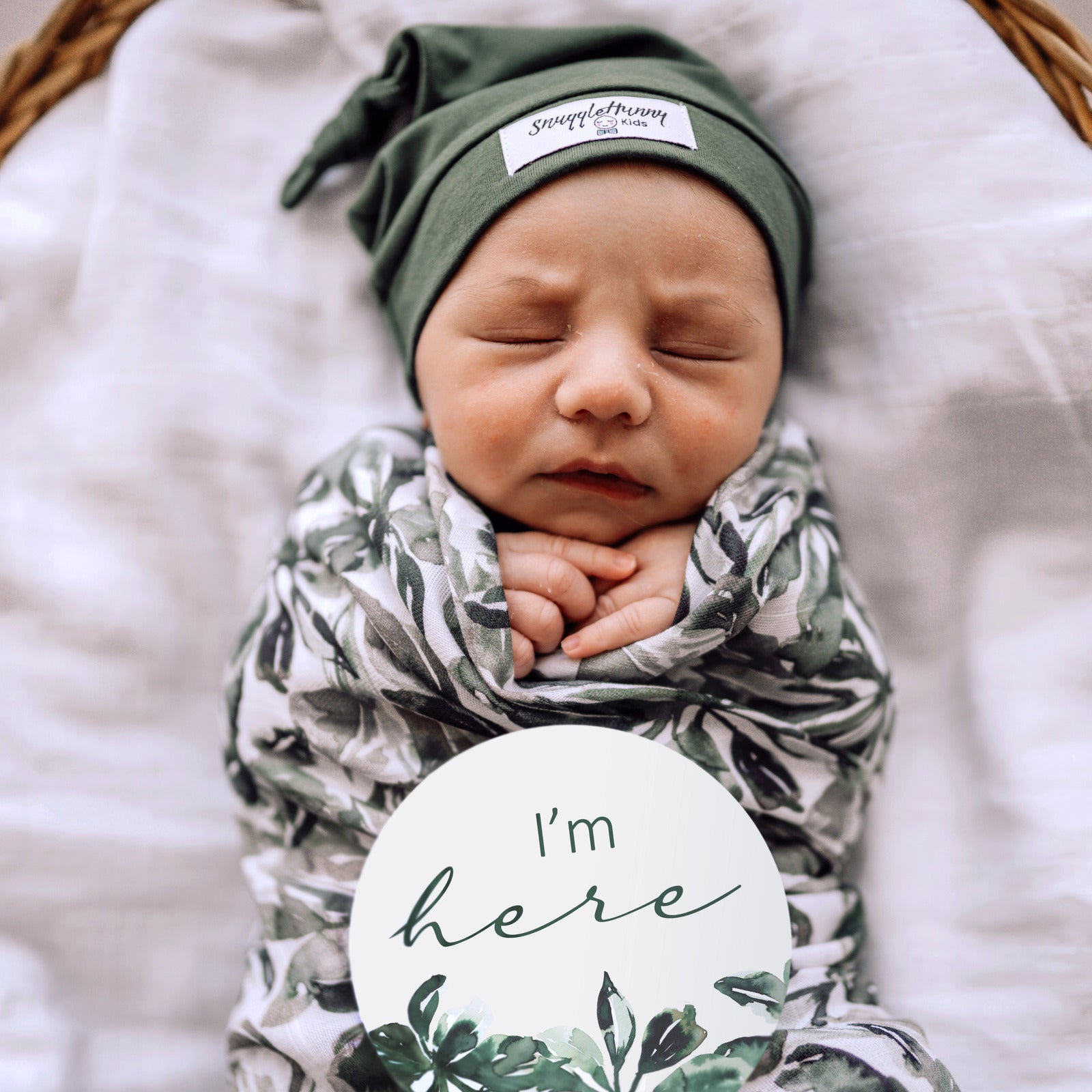 Snuggle Hunny Kids - Organic Muslin Wrap - Evergreen