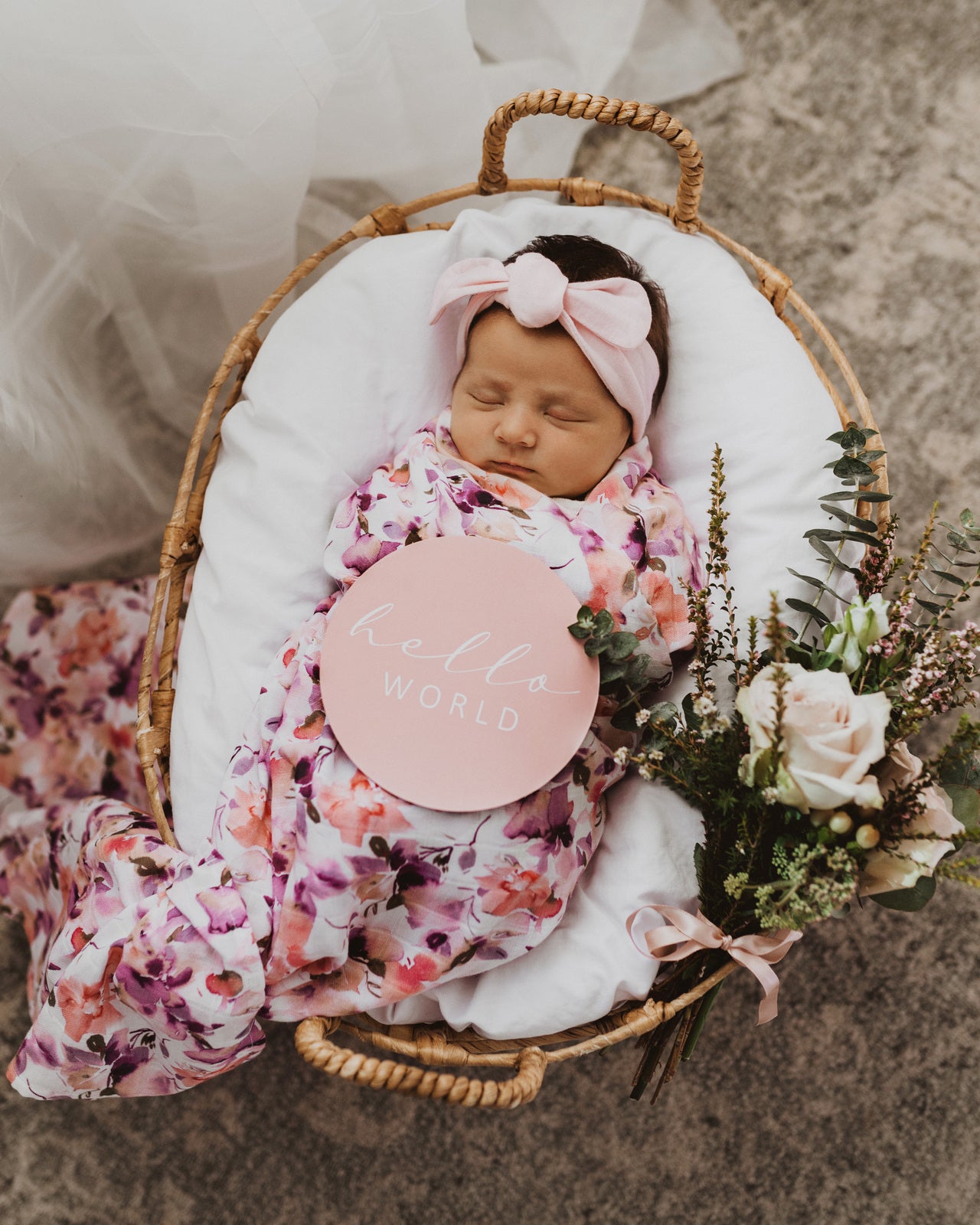 Snuggle Hunny Kids - Organic Muslin Wrap - Blushing Beauty