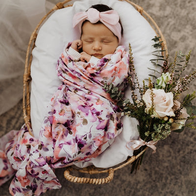 Snuggle Hunny Kids - Organic Muslin Wrap - Blushing Beauty