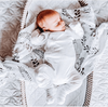 Snuggle Hunny Kids - Organic Muslin Wrap -Wild Fern Warm Grey