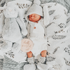 Snuggle Hunny Kids - Organic Muslin Wrap -Wild Fern Warm Grey