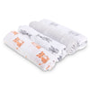 Aden by Aden and Anais - Classic Swaddles - Safari Babes (4 Pack)