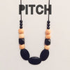 Pitch Olive and Wood Black Silicone Necklace - Teething Necklace - Nature Bubz - Afterpay - Zippay Carry Them Close