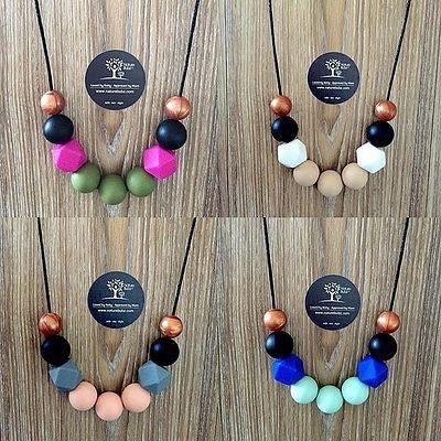 Lively Silicone Necklace - Teething Necklace - Nature Bubz - Afterpay - Zippay Carry Them Close