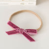 Snuggle Hunny Kids - Velvet Bow - Mauve