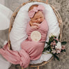 Snuggle Hunny Kids - Jersey Baby Wrap Swaddle & Topknot (Set) - Jewel