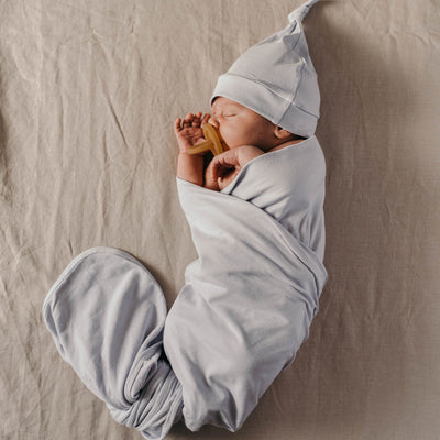 Snuggle Hunny Kids - Jersey Baby Wrap Swaddle & Beanie (Set) - Alaska