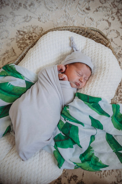 Snuggle Hunny Kids - Jersey Baby Wrap Swaddle & Beanie (Set) - Alaska