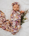 Snuggle Hunny Kids - Jersey Baby Wrap Swaddle & Topknot (Set) - Leilani