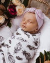 Snuggle Hunny Kids - Jersey Baby Wrap Swaddle & Beanie (Set) - Quill