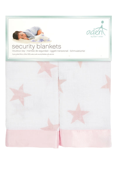 Aden by Aden and Anais - Security Blankets Comforter - Doll (set of 2)