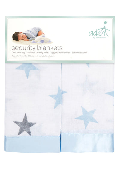 Aden by Aden and Anais - Security Blankets Comforter - Dapper (set of 2)