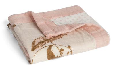 Milkbarn - Mini Lovely Comforter Bamboo - Pink Panda