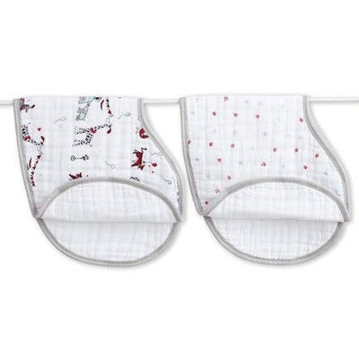 Aden and Anais - Burpy Bib (2 Set) - Vintage Circus - Clothing - Aden and Anais - Afterpay - Zippay Carry Them Close