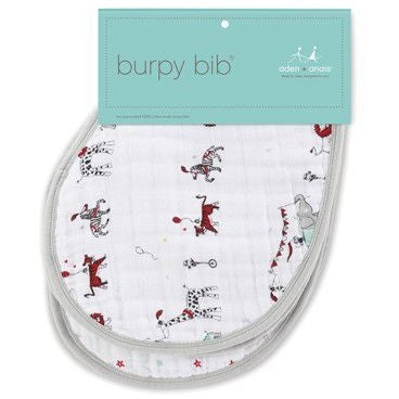 Aden and Anais - Burpy Bib (2 Set) - Vintage Circus - Clothing - Aden and Anais - Afterpay - Zippay Carry Them Close