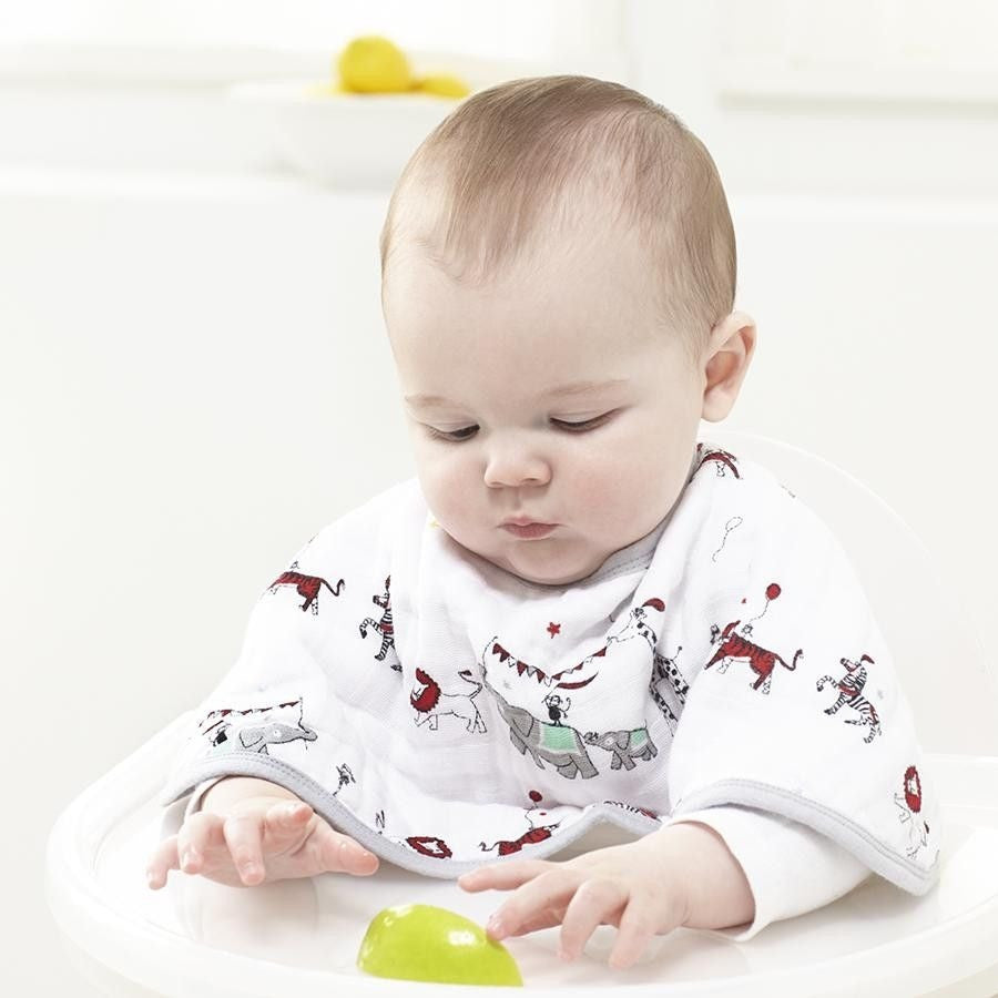 Aden and Anais - Burpy Bib (2 Set) - Vintage Circus - Clothing - Aden and Anais - Afterpay - Zippay Carry Them Close