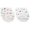 Aden and Anais - Burpy Bib (2 Set) - Paper Tales - Clothing - Aden and Anais - Afterpay - Zippay Carry Them Close