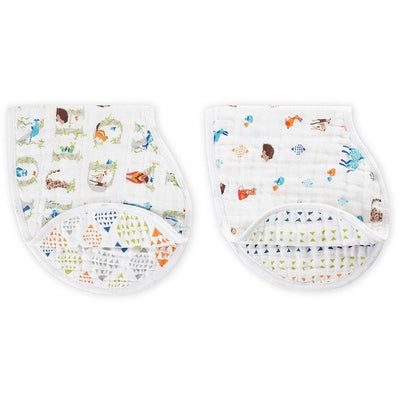 Aden and Anais - Burpy Bib (2 Set) - Paper Tales - Clothing - Aden and Anais - Afterpay - Zippay Carry Them Close