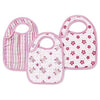 Aden and Anais - Snap Bib 3 Set - Princess Posie - Clothing - Aden and Anais - Afterpay - Zippay Carry Them Close