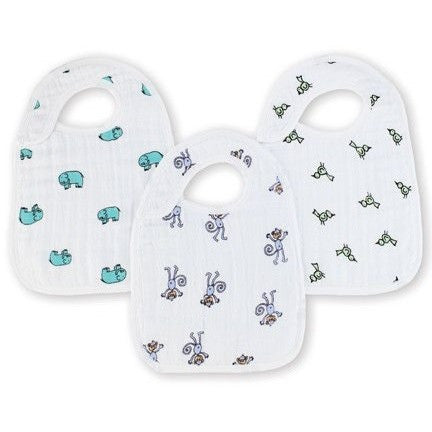 Aden and Anais - Snap Bib 3 Set - Jungle Jam - Clothing - Aden and Anais - Afterpay - Zippay Carry Them Close