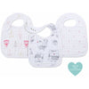 Aden and Anais - Snap Bib 3 Set - Lovebird - Clothing - Aden and Anais - Afterpay - Zippay Carry Them Close