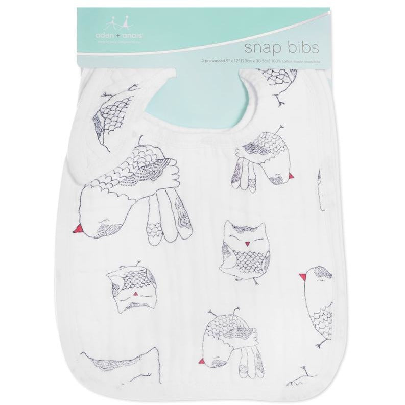 Aden and Anais - Snap Bib 3 Set - Lovebird - Clothing - Aden and Anais - Afterpay - Zippay Carry Them Close