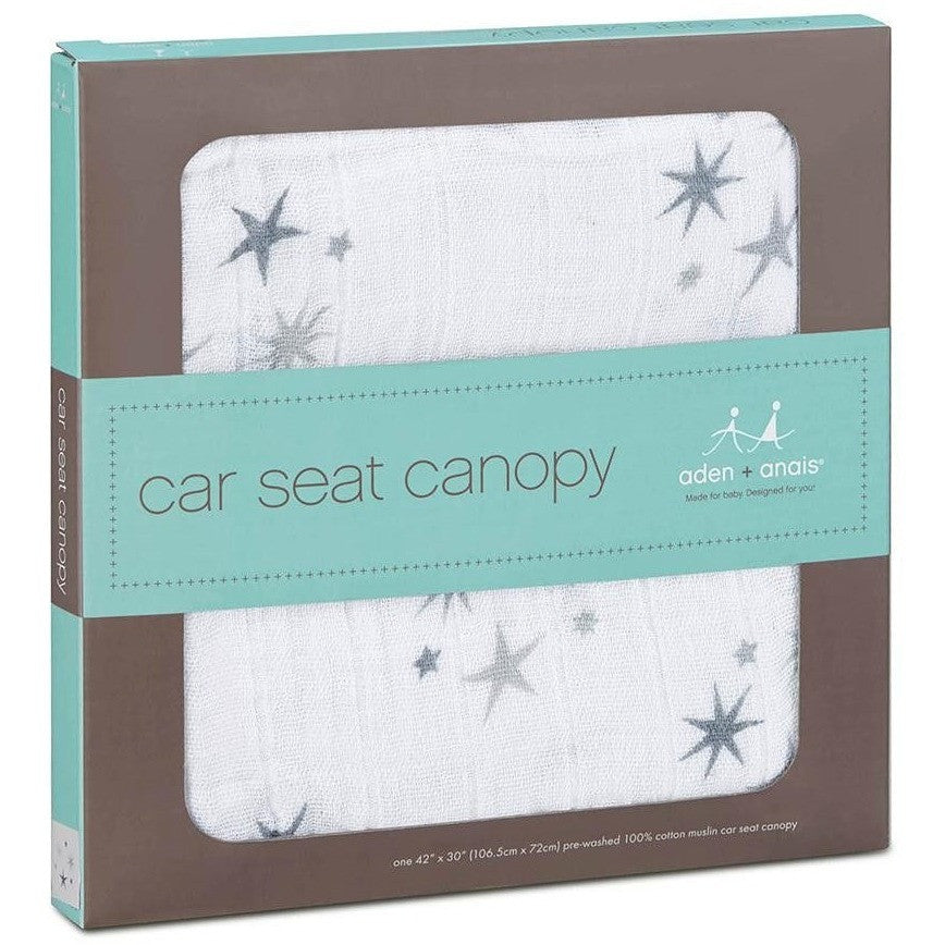 Aden and Anais - Car Seat Canopy - Twinkle Star, , Car Accessories, Aden and Anais, Carry Them Close  - 2