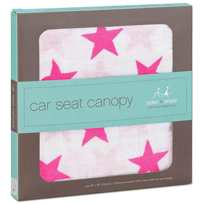 Aden and Anais - Car Seat Canopy - Fluro Pink, , Car Accessories, Aden and Anais, Carry Them Close  - 3