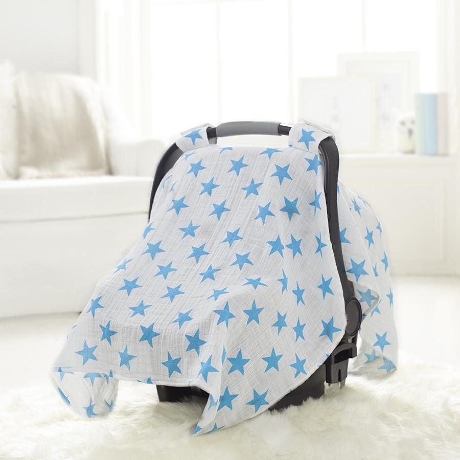 Aden and Anais - Car Seat Canopy - Fluro Blue, , Car Accessories, Aden and Anais, Carry Them Close  - 1