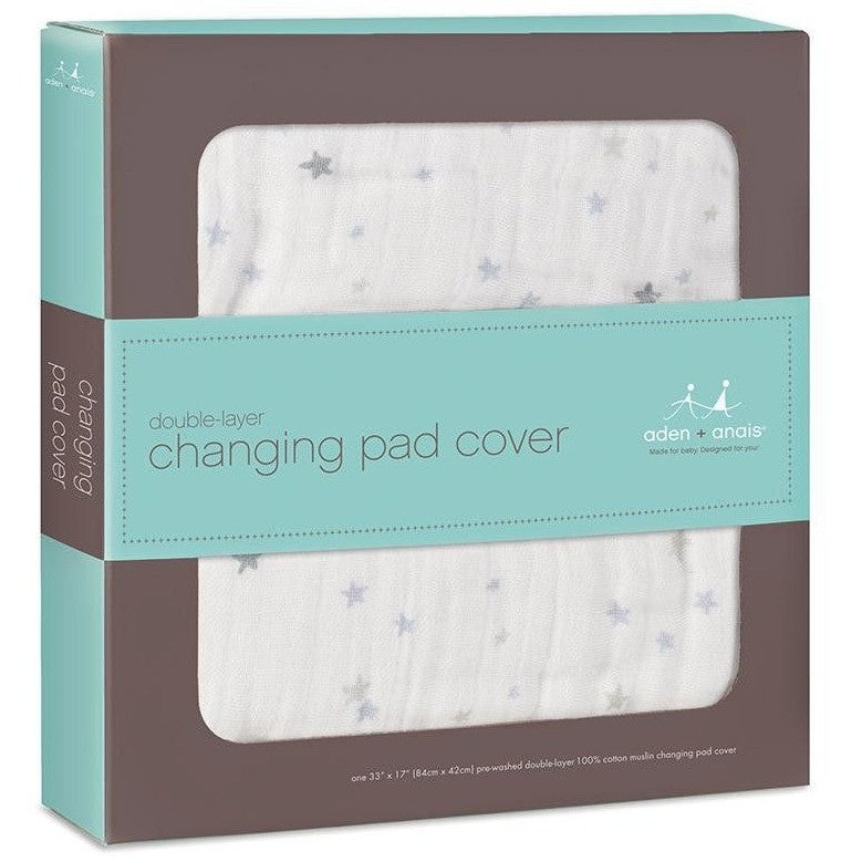 Aden and Anais - Changing Pad Cover - Twinkle Night Sky - nursery - Aden and Anais - Afterpay - Zippay Carry Them Close