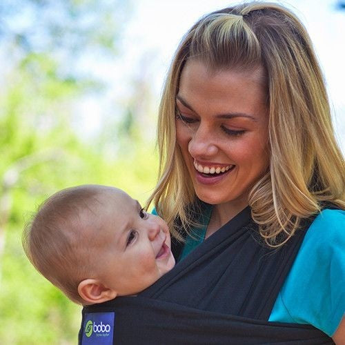 Boba Stretchy Wrap - Black - Stretchy Wrap - Boba - Afterpay - Zippay Carry Them Close